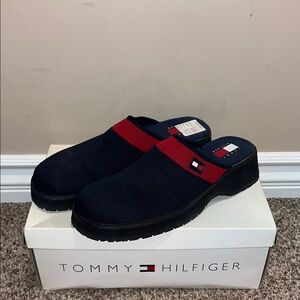 Tommy Hilfiger Men's Navy and Red Slip-On Shoes